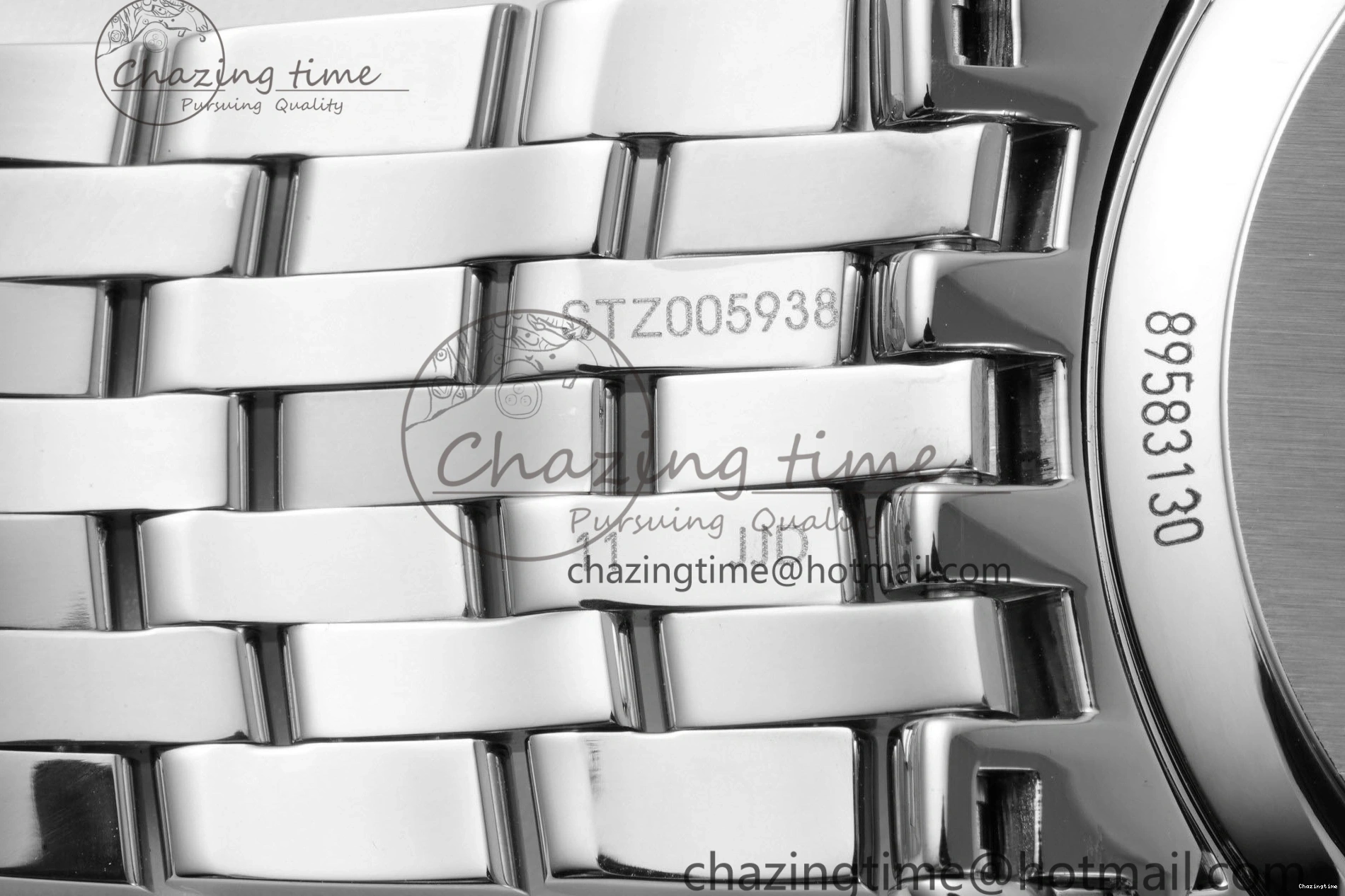 0506 FlexibleFit De Ville SS TWF 1:1 Best Edition Gray Dial Blue Markers on SS Bracelet MIYOTA 7843
